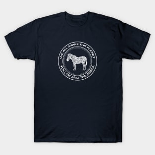 Zebra - We All Share This Planet - African animal lovers design T-Shirt